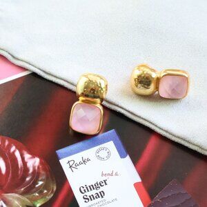 💕 Julie Vos Catalina Rose Earrings Gold